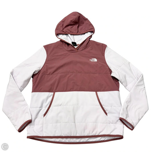 Sweatshirt Hoodie By The North Face In Purple & Red, Size: L