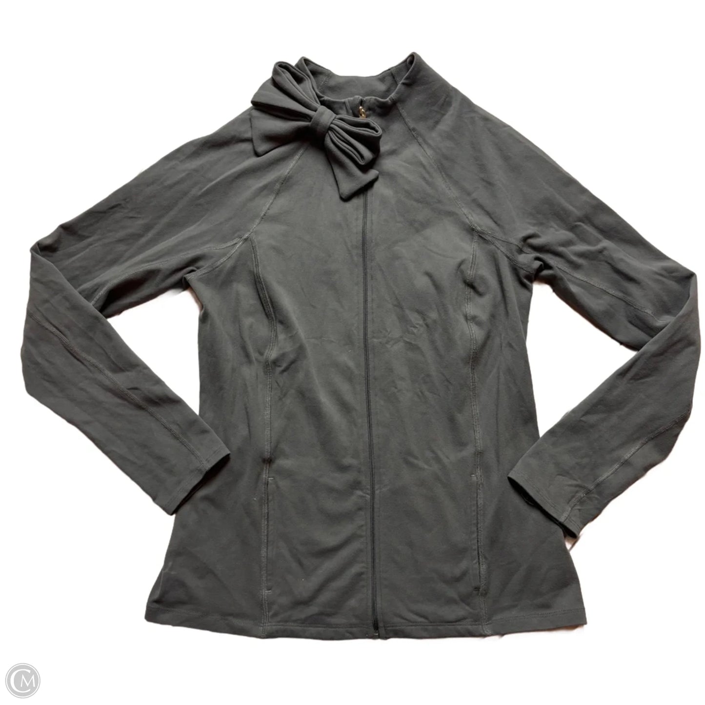 Athletic Jacket By Beyond Yoga In Grey, Size: L