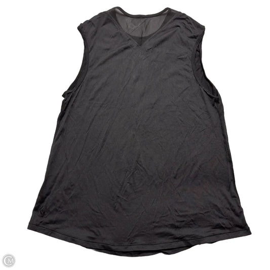 Athletic Tank Top By Lululemon In Black, Size: M