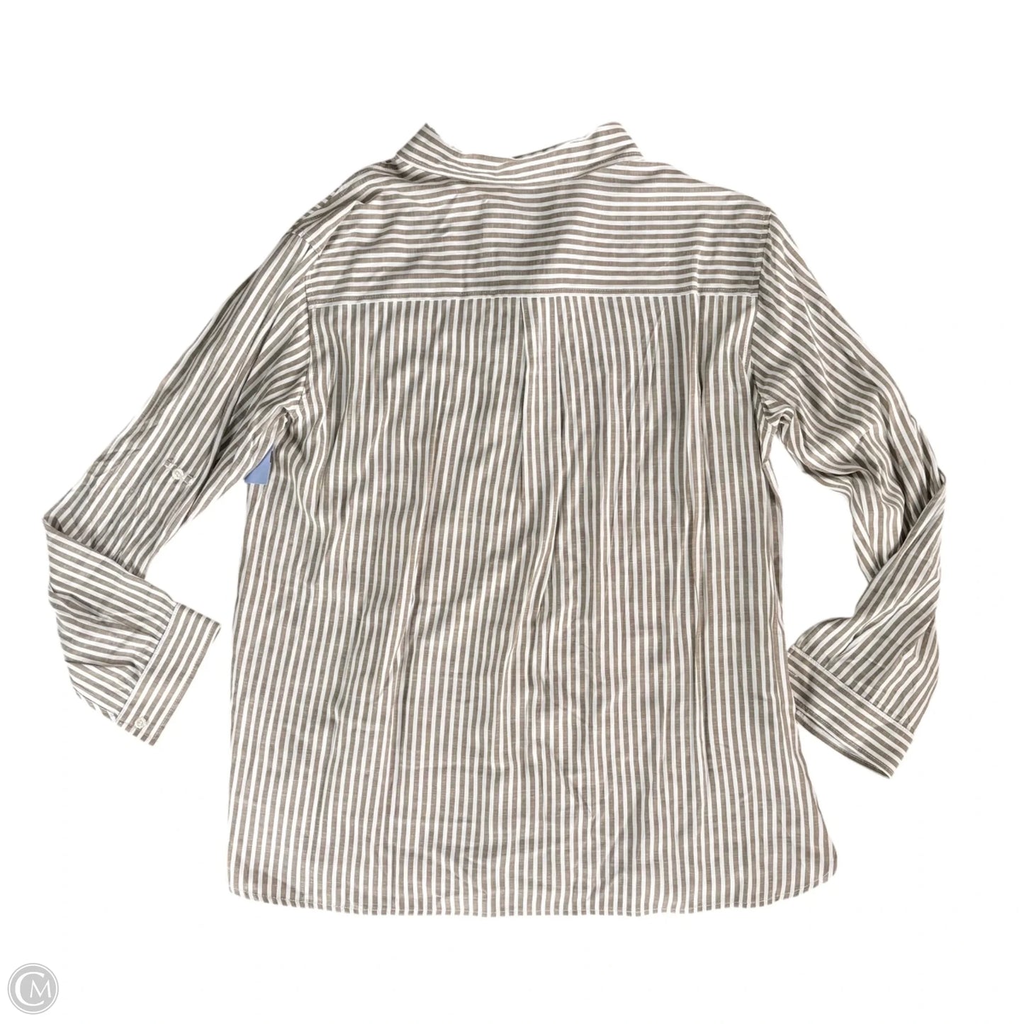 Top Long Sleeve By Max Studio In Striped Pattern, Size: Xl