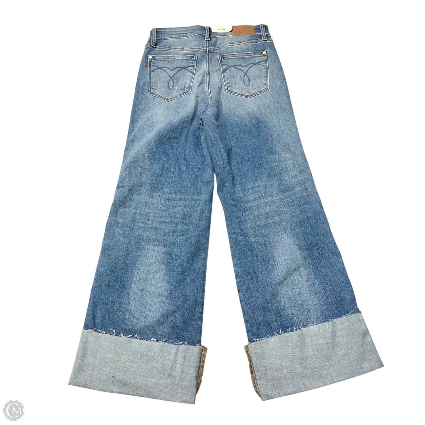 Jeans Wide Leg By Judy Blue In Blue Denim, Size: 8