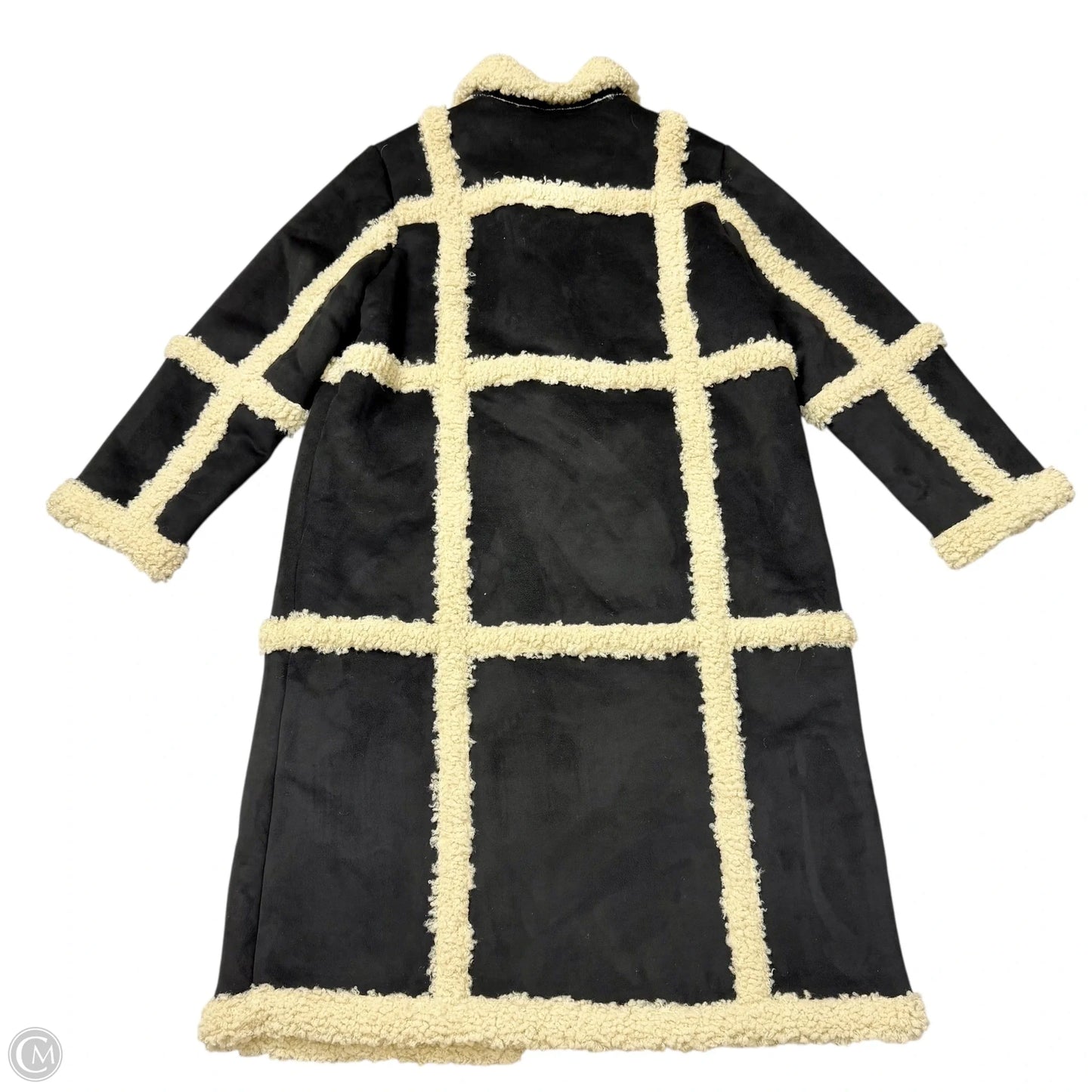 Coat Designer By Rebecca Minkoff In Black & Tan, Size: Xl