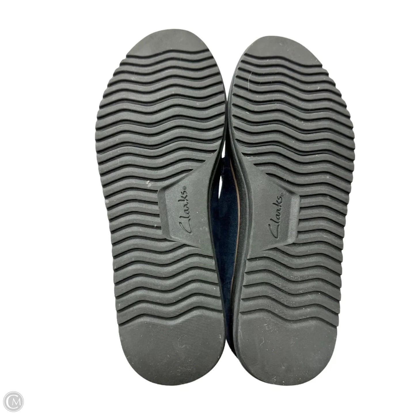 Shoes Flats By Clarks In Navy, Size: 10