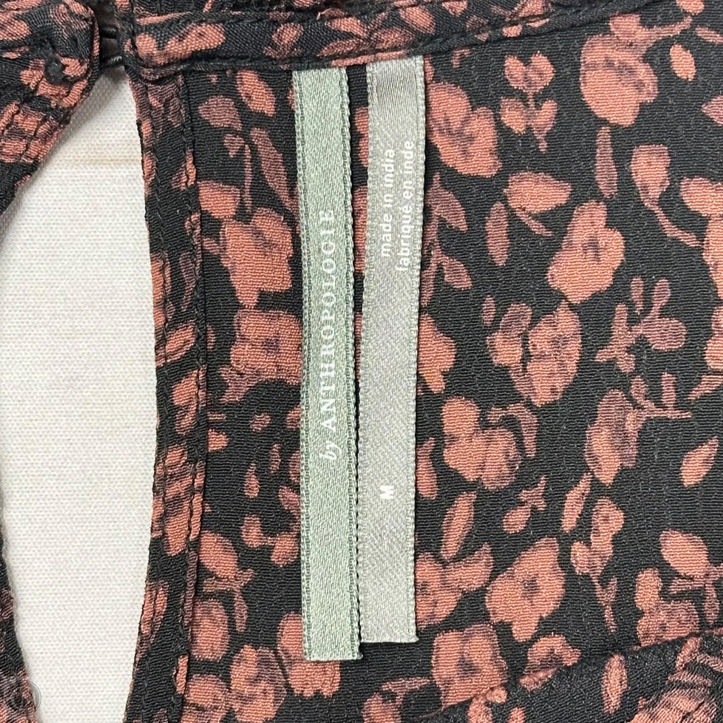 Top Long Sleeve By Anthropologie In Floral Print, Size: M