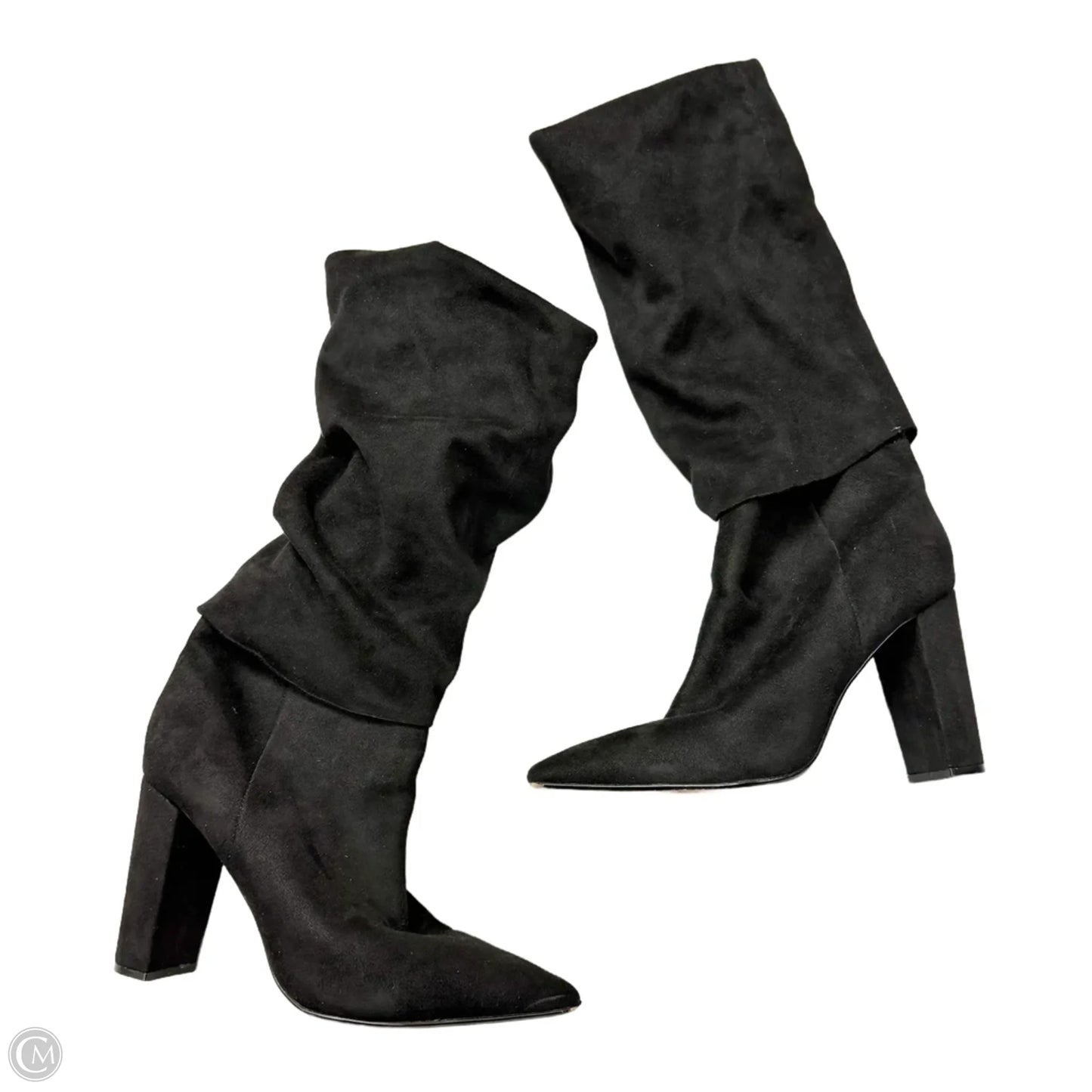 Boots Knee Heels By Saks Fifth Avenue In Black, Size: 9.5