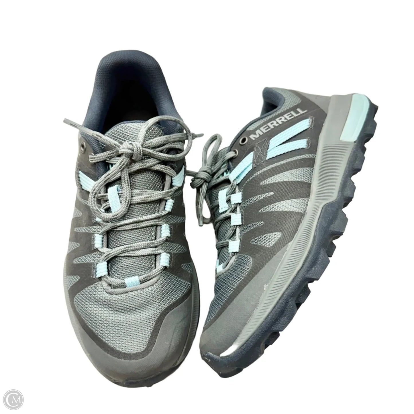 Shoes Athletic By Merrell In Blue & Grey, Size: 6