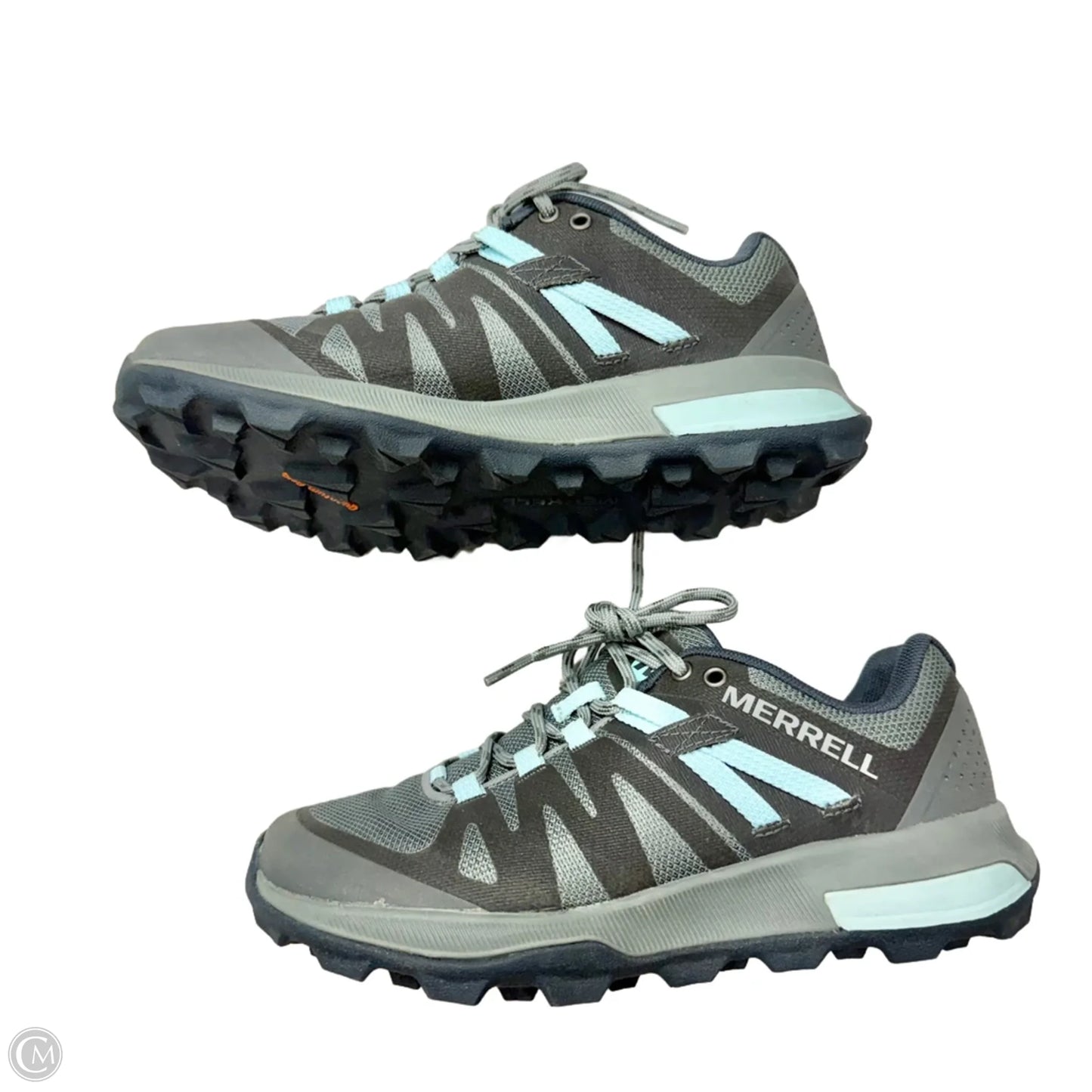 Shoes Athletic By Merrell In Blue & Grey, Size: 6