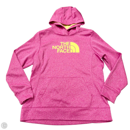 Athletic Sweatshirt Hoodie By The North Face In Pink, Size: Xl