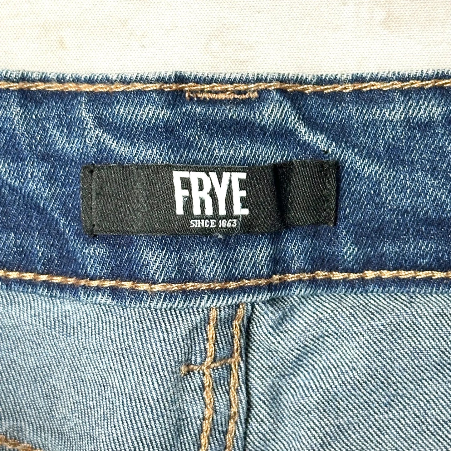 Jeans Designer By Frye In Blue Denim, Size: 6