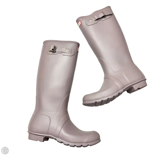 Boots Rain By Hunter In Purple, Size: 11