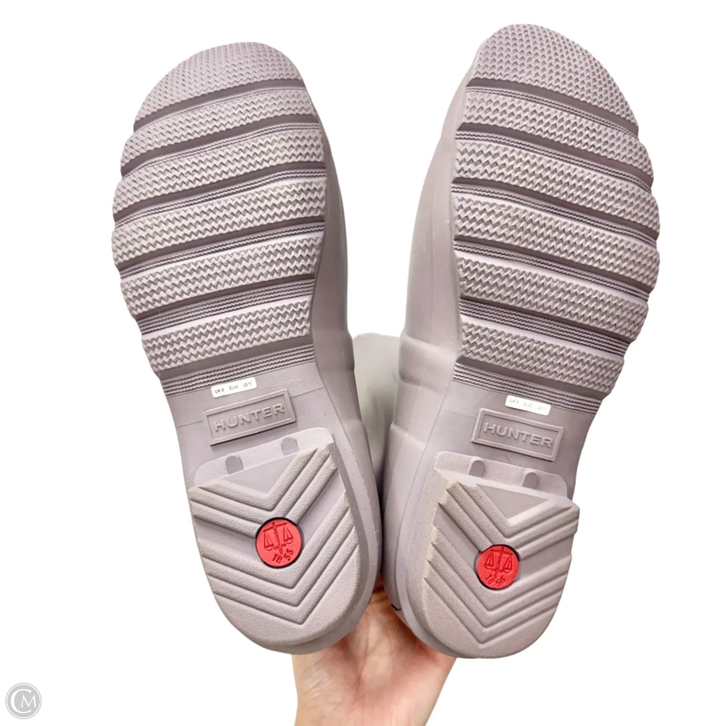 Boots Rain By Hunter In Purple, Size: 11