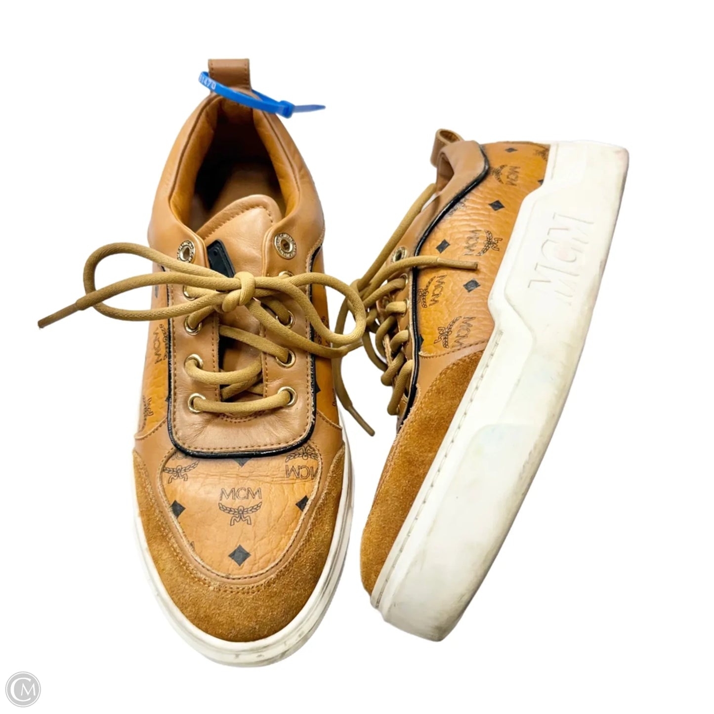 Shoes Luxury Designer By Mcm In Brown, Size: 9.5