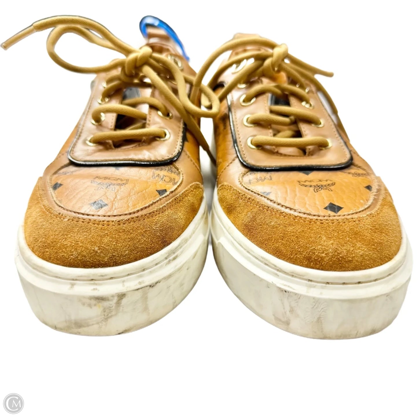 Shoes Luxury Designer By Mcm In Brown, Size: 9.5