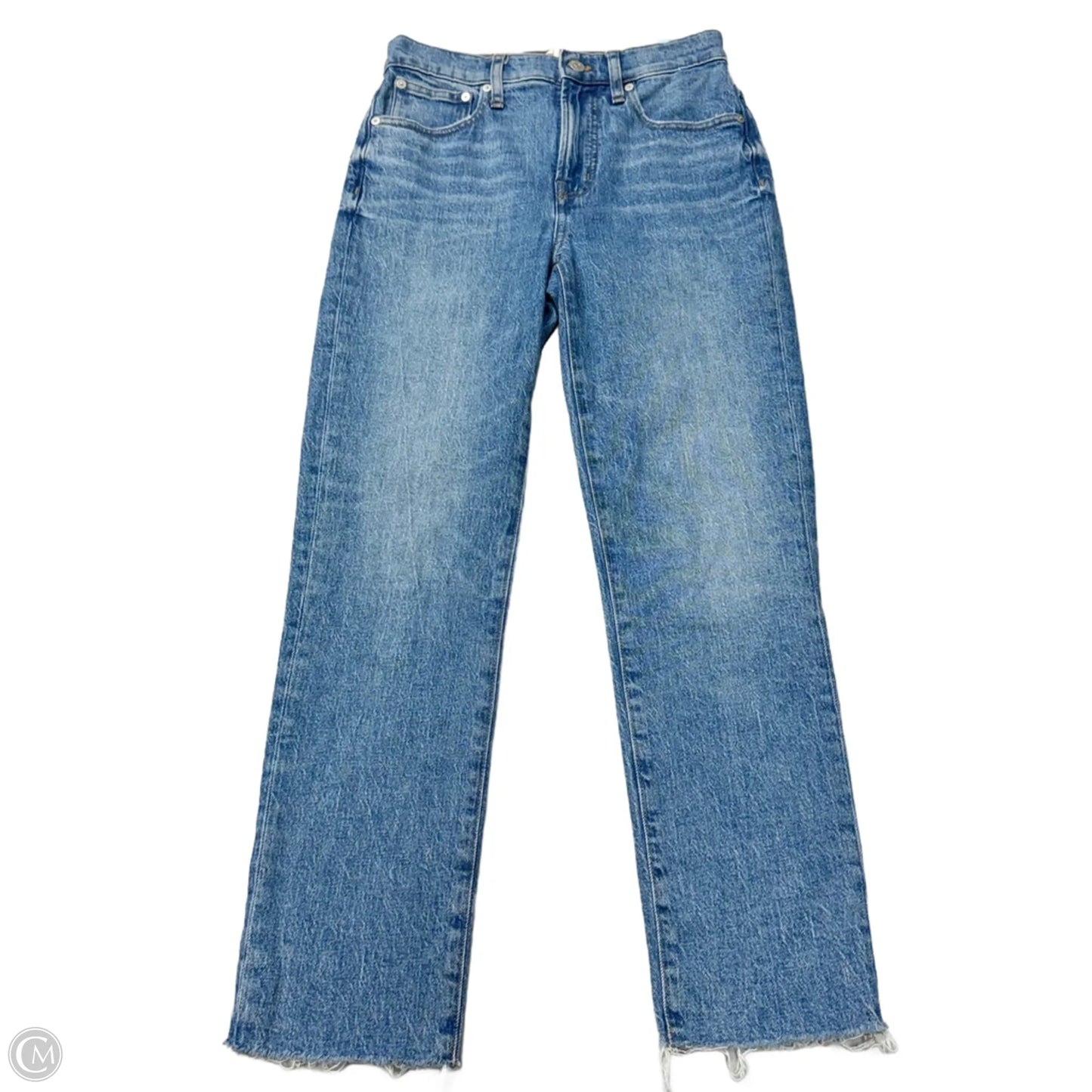 Jeans Straight By Madewell In Blue Denim, Size: 2