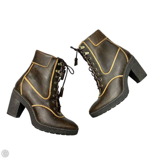 Boots Leather By Timberland In Brown, Size: 7.5