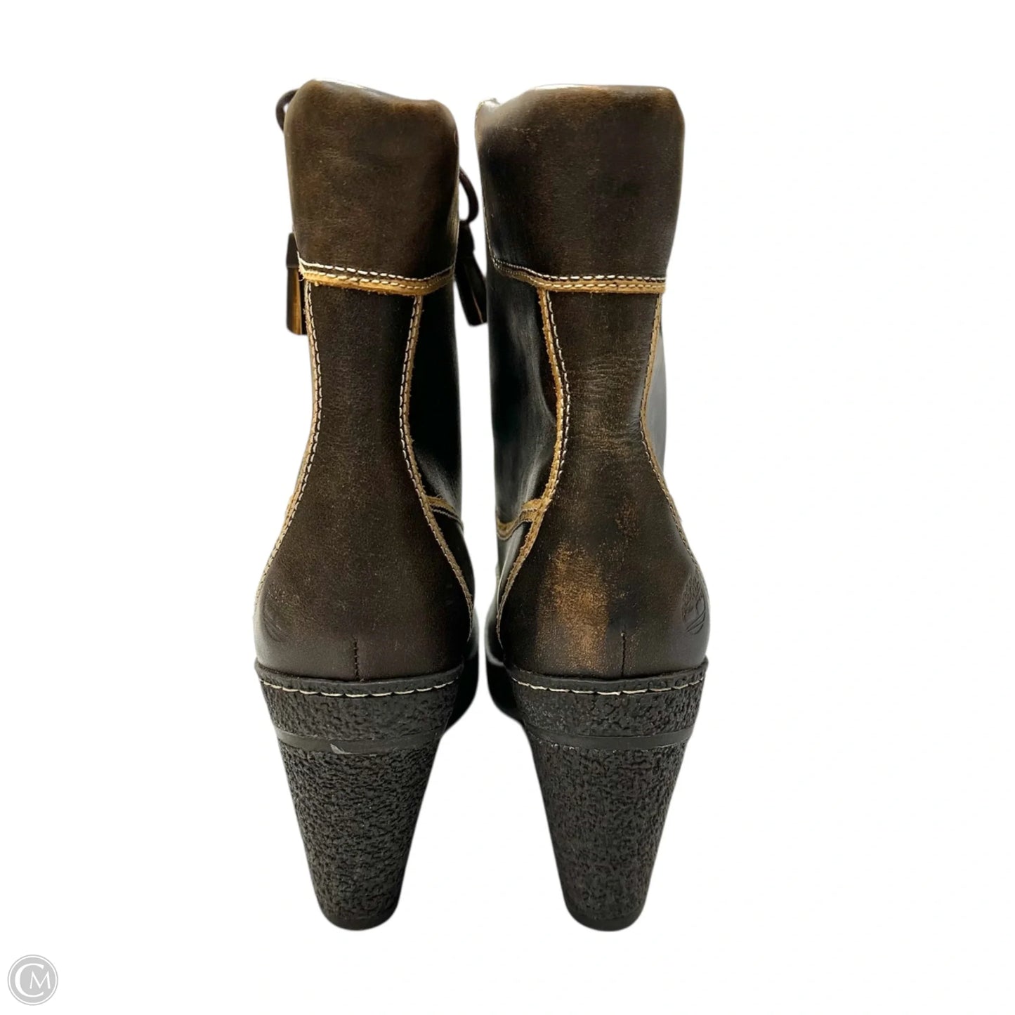 Boots Leather By Timberland In Brown, Size: 7.5