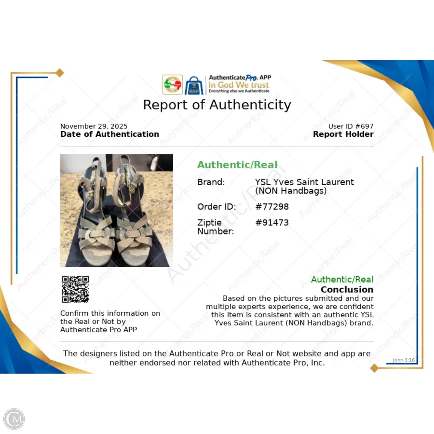 Sandals Luxury Designer By Yves Saint Laurent In Camouflage Print, Size: 10