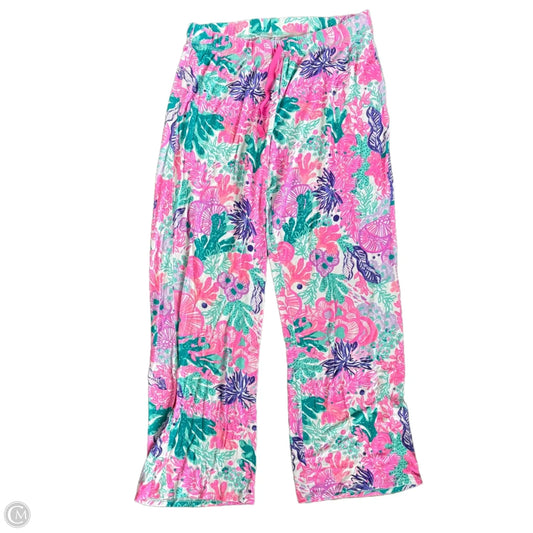 Pajamas Designer By Lilly Pulitzer In Blue & Pink, Size: M