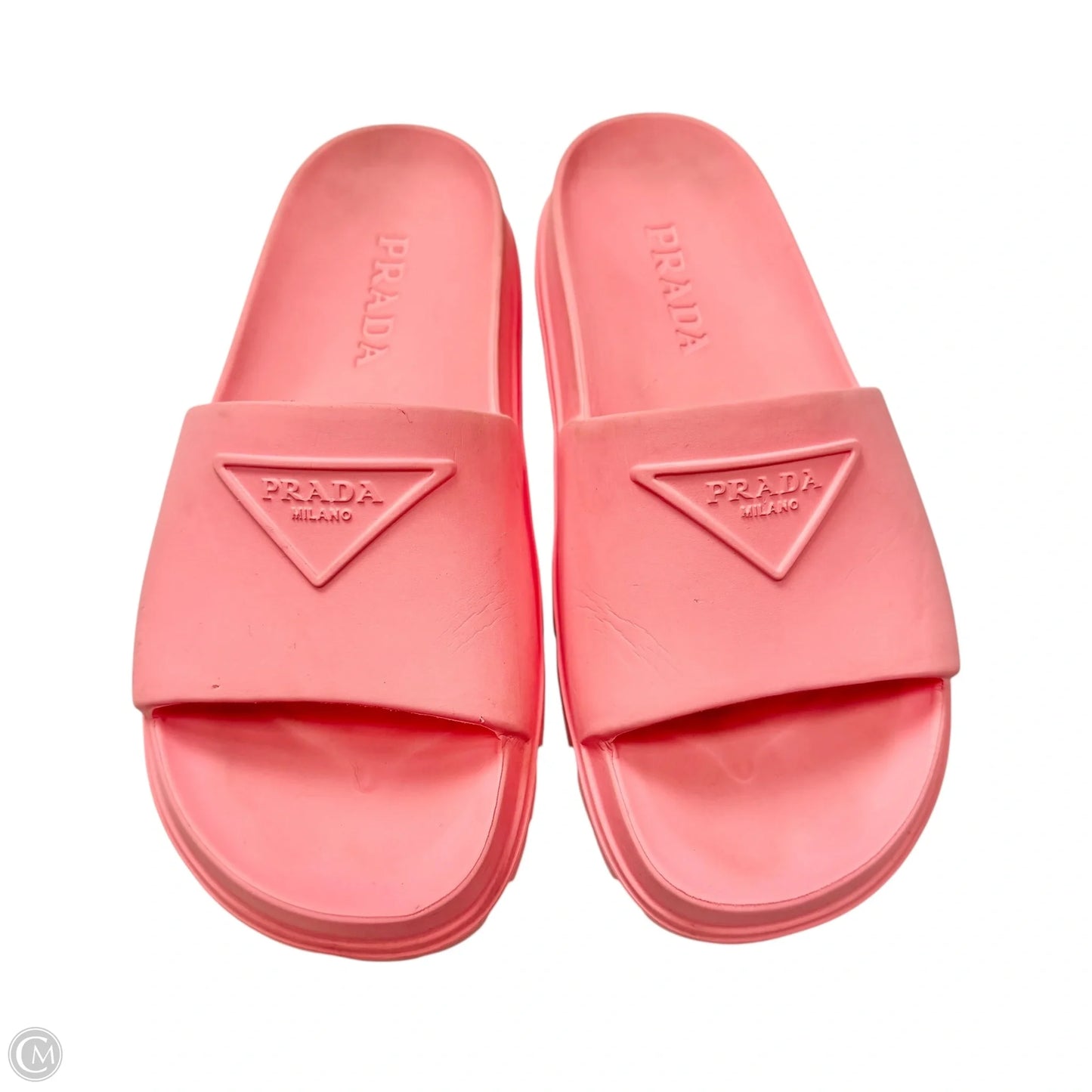 Sandals Luxury Designer By Prada In Pink, Size: 5.5