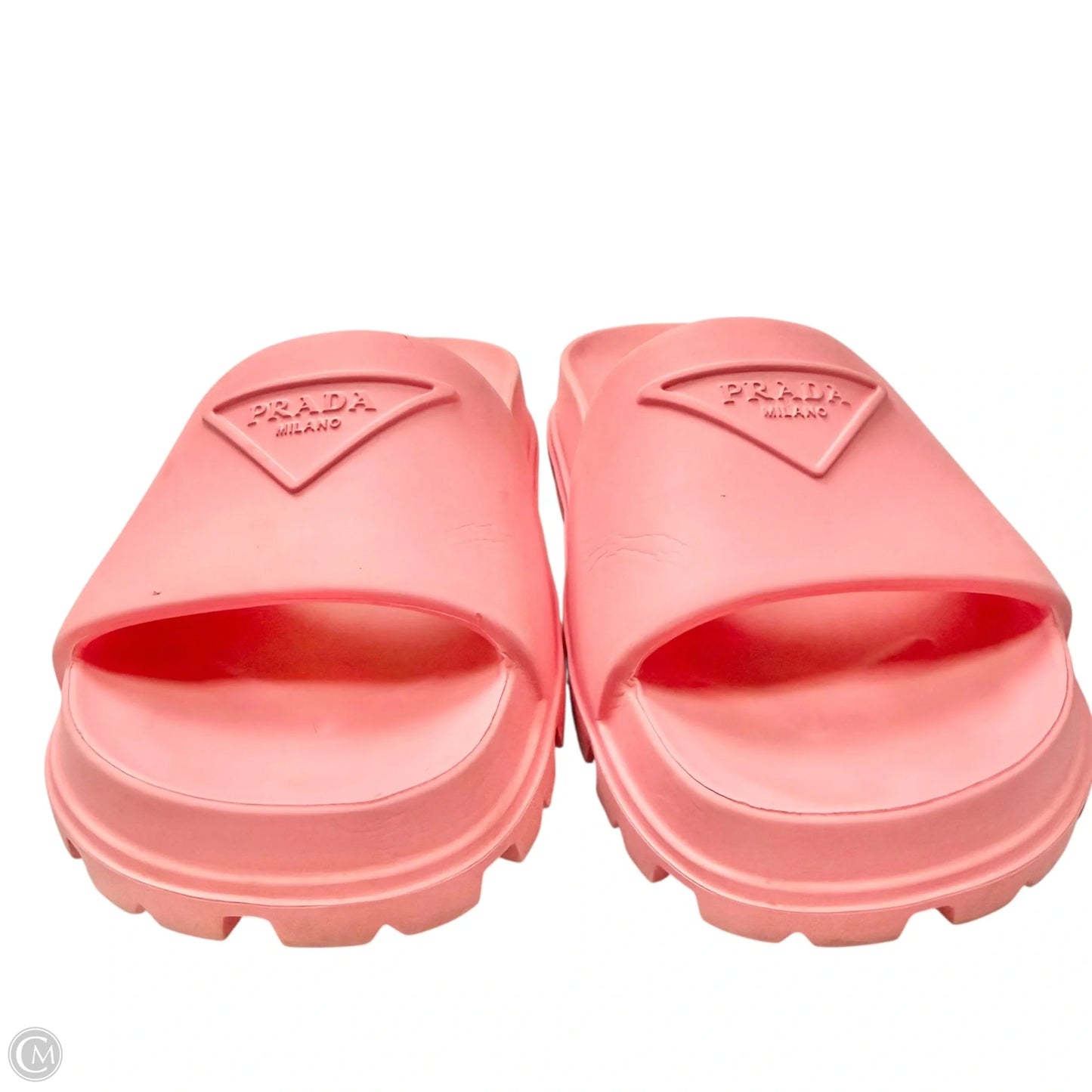 Sandals Luxury Designer By Prada In Pink, Size: 5.5