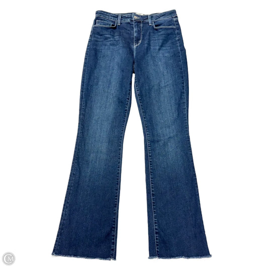 Jeans Straight By L Agence In Blue Denim, Size: 10