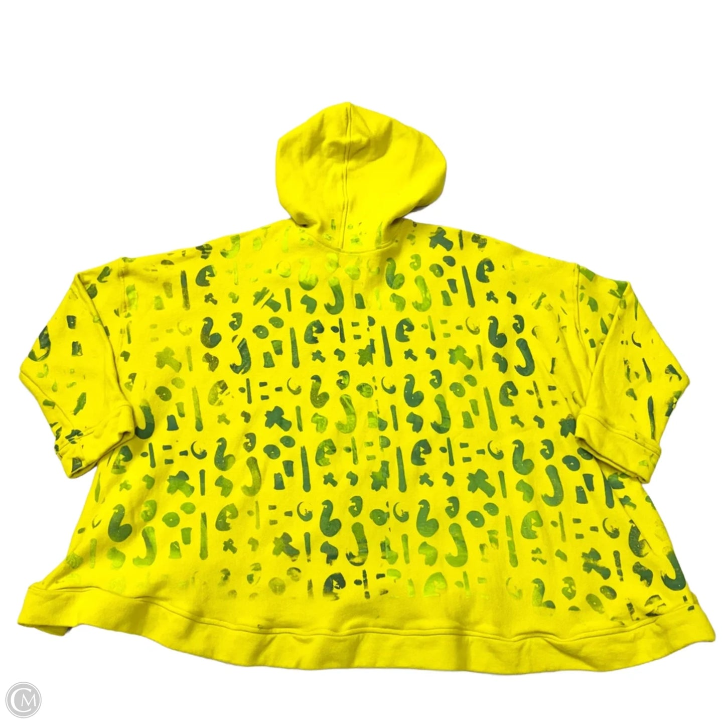 Sweatshirt Hoodie By Paper Temples In Yellow, Size: M