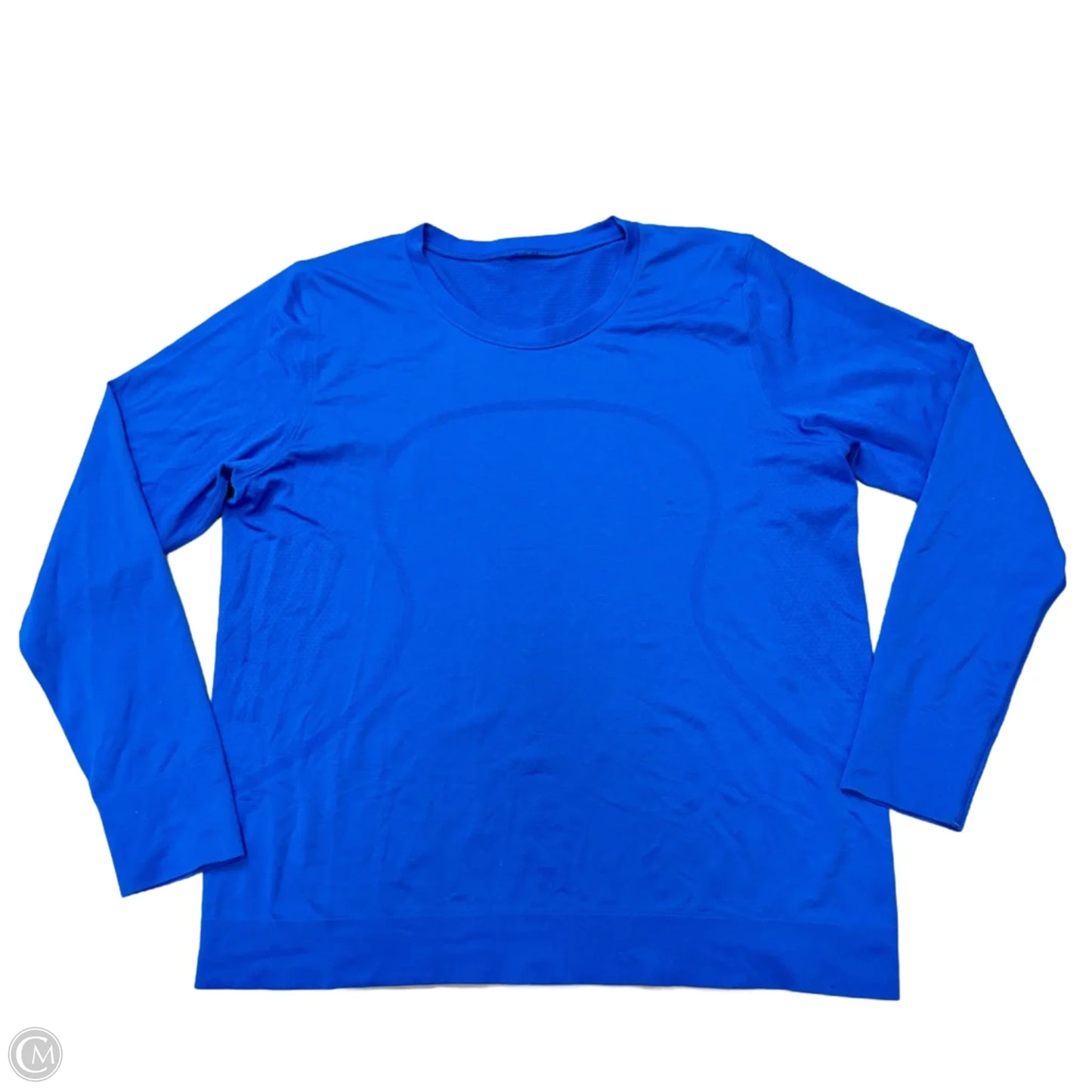 Athletic Top Long Sleeve Crewneck By Lululemon In Blue, Size: L