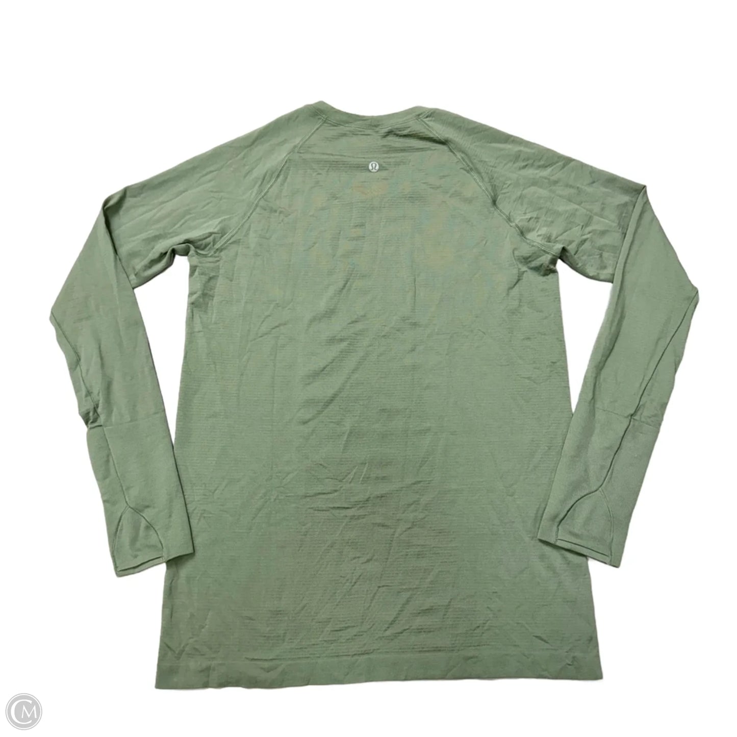 Athletic Top Long Sleeve Crewneck By Lululemon In Green, Size: L