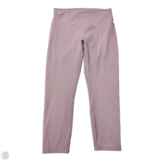 Athletic Leggings Capris By Lululemon In Purple, Size: M