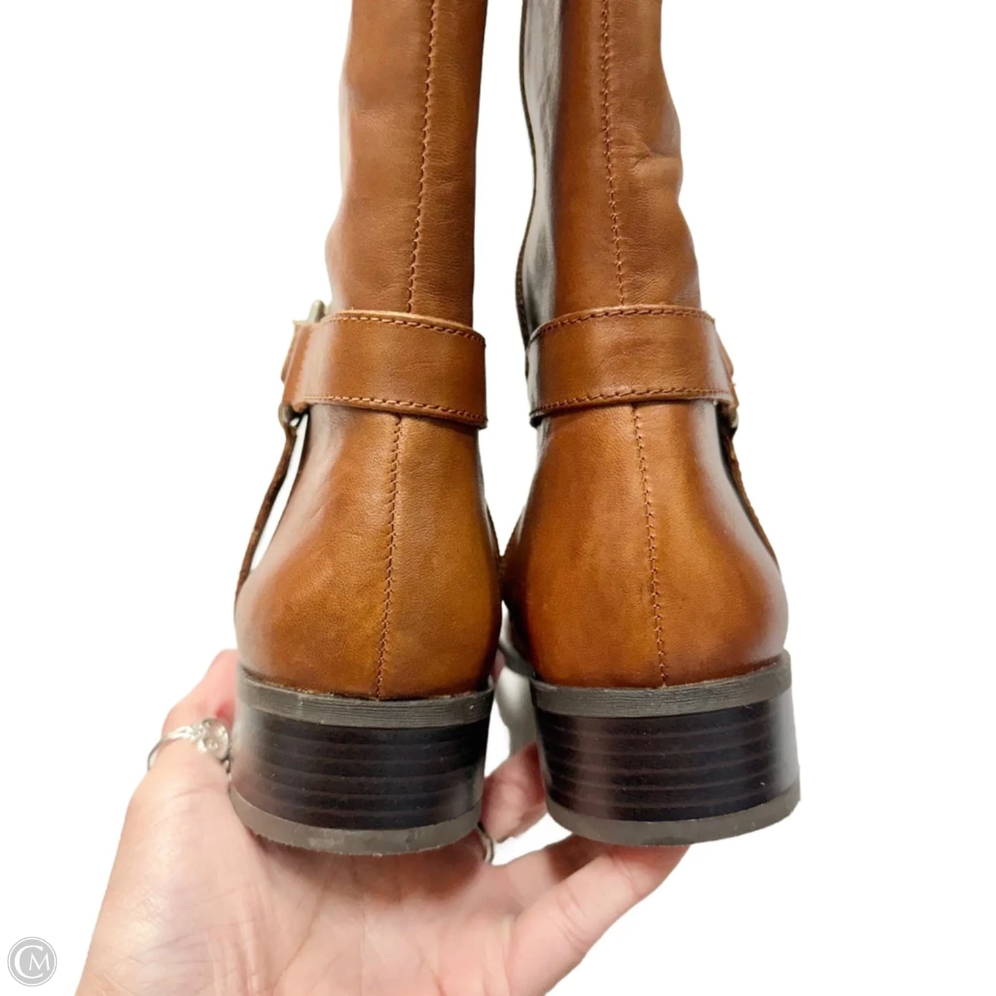 Boots Knee Flats By Inc In Brown, Size: 7.5