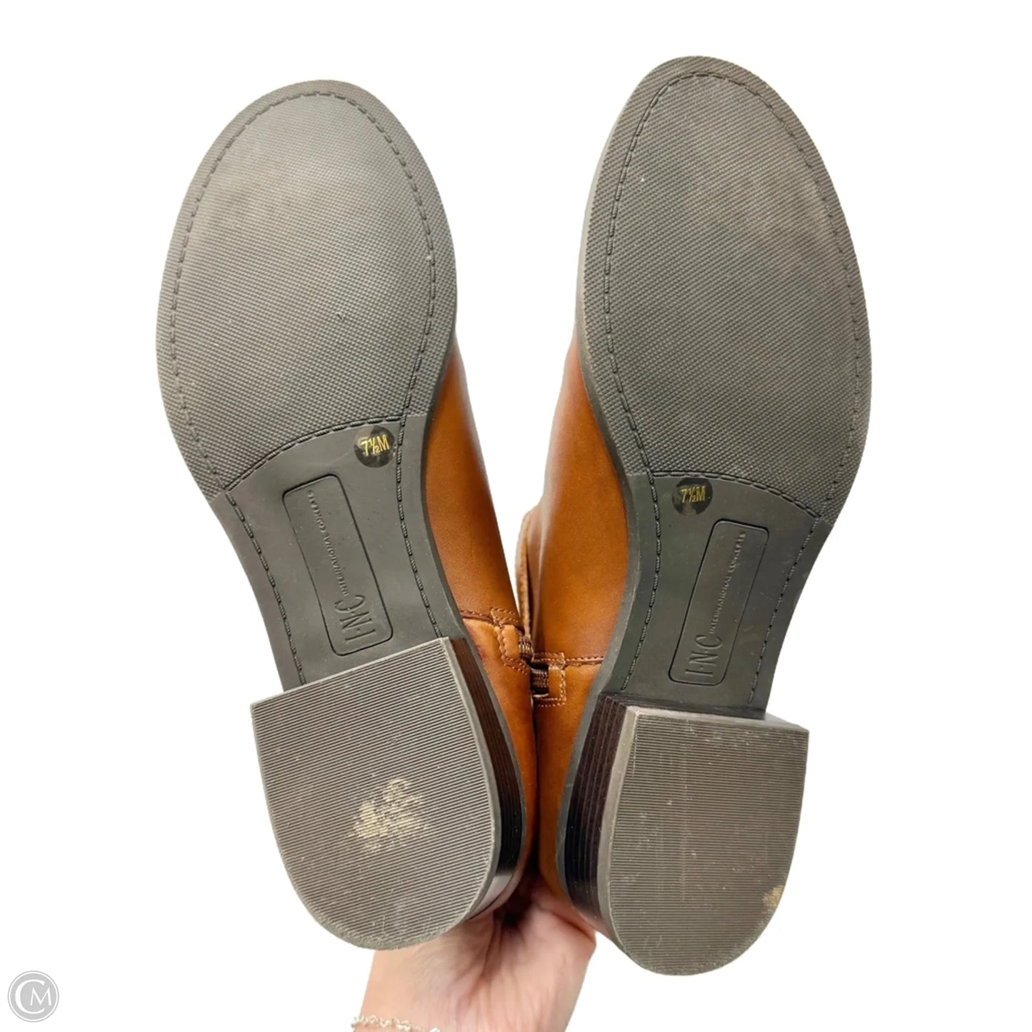 Boots Knee Flats By Inc In Brown, Size: 7.5