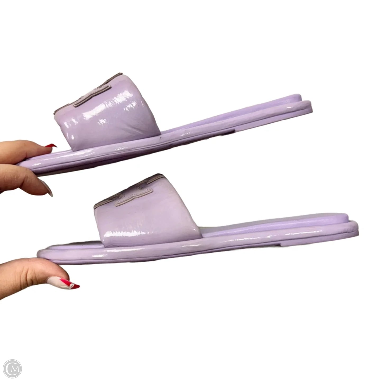 Sandals Designer By Tory Burch In Purple, Size: 8