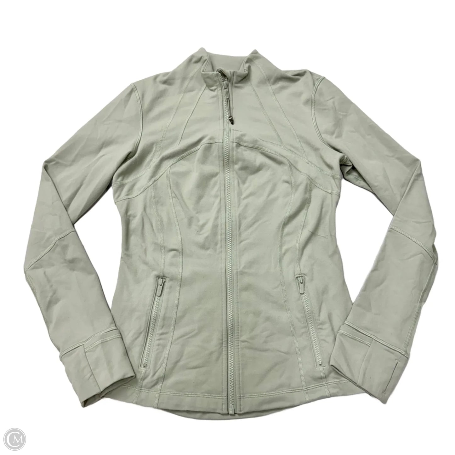 Athletic Jacket By Lululemon In Green, Size: M