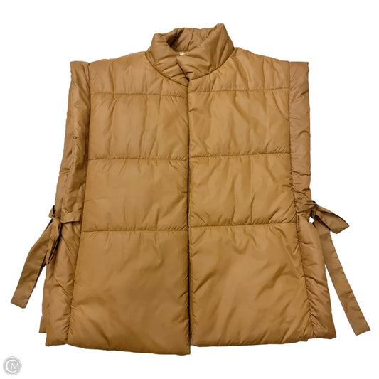 Vest Puffer & Quilted By Pilcro In Brown, Size: Osfm