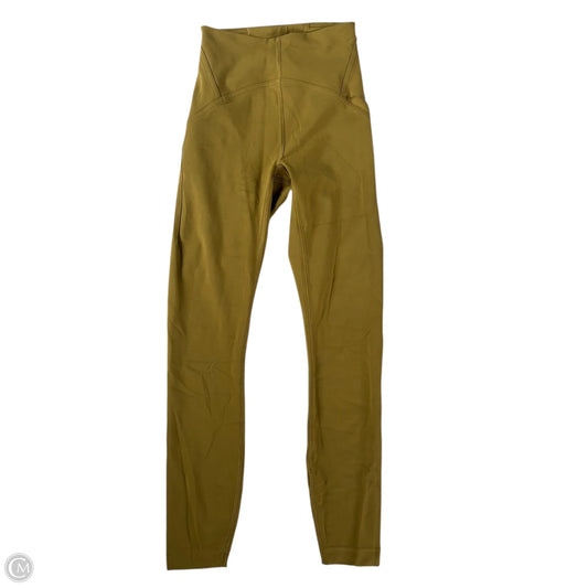 Athletic Leggings By Lululemon In Green, Size: Xs