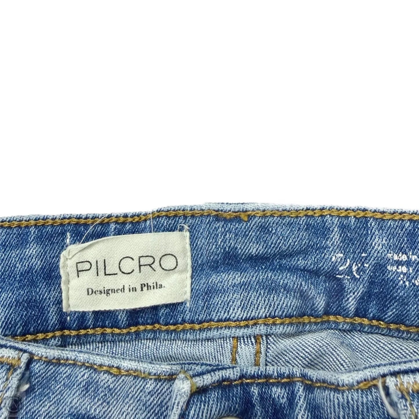 Jeans Straight By Pilcro In Blue Denim, Size: 2