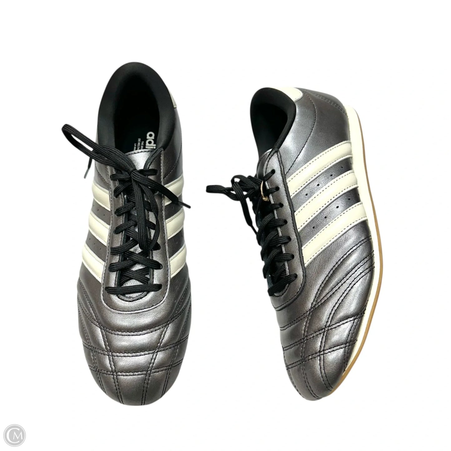 Shoes Sneakers By Adidas In Silver, Size: 12