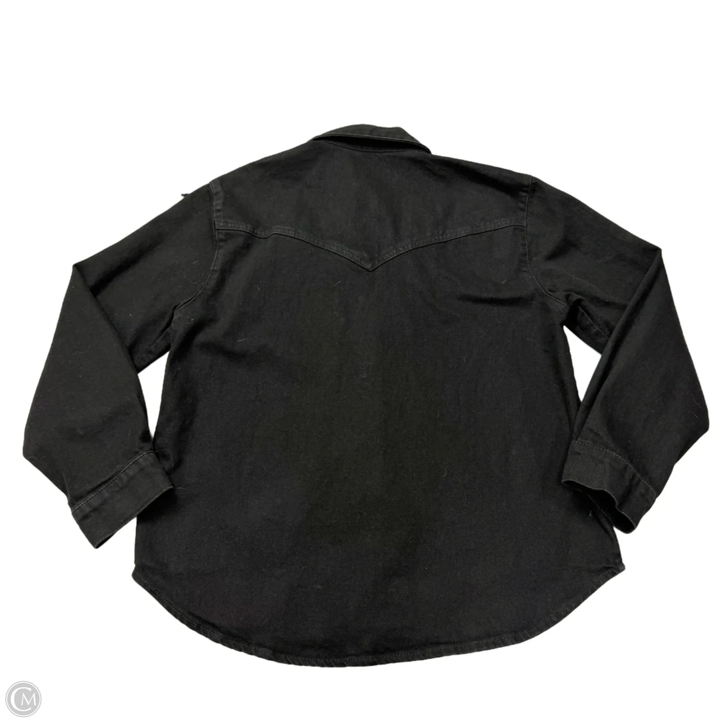 Jacket Denim By Zara In Black Denim, Size: Xs