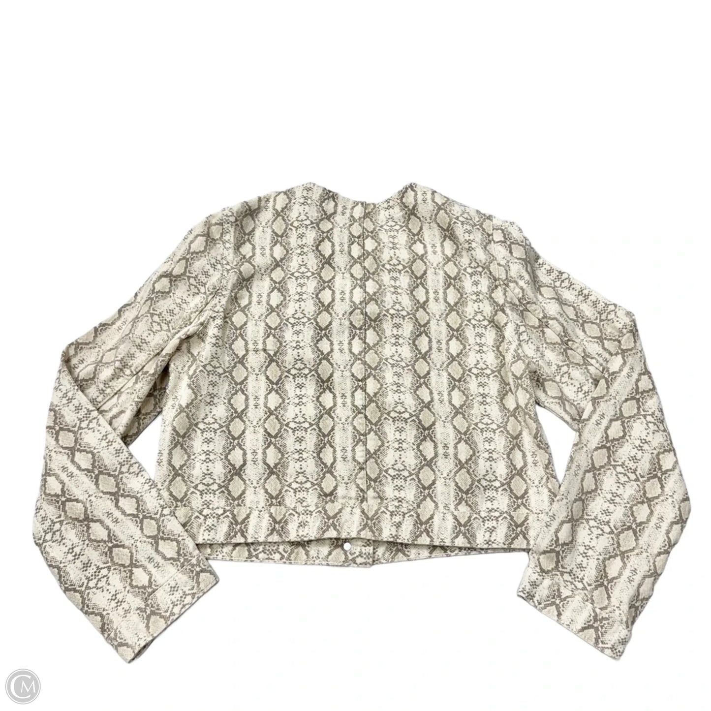 Jacket Shirt By Zara In Snakeskin Print, Size: M