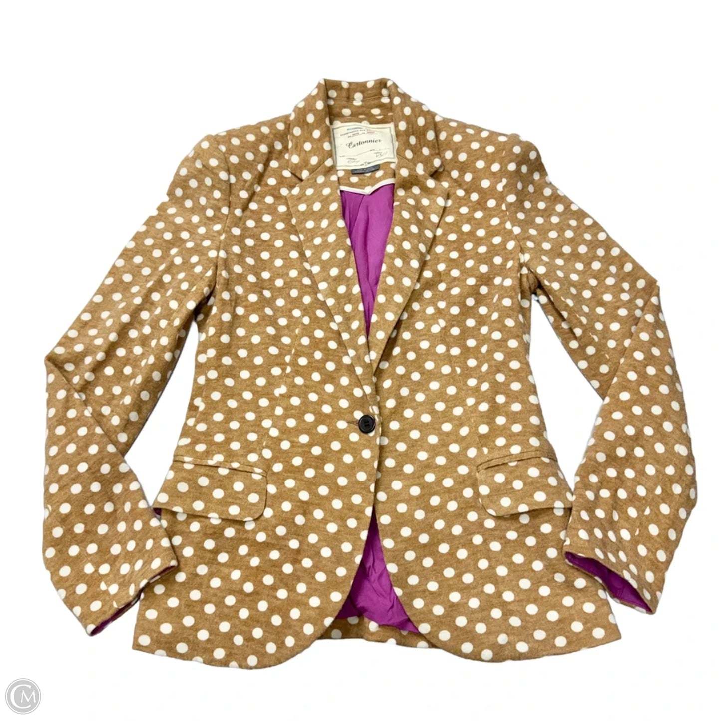Blazer By Anthropologie In Polkadot Pattern, Size: S