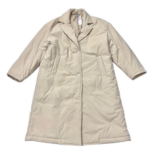 Coat Puffer & Quilted By Mono B In Tan, Size: L