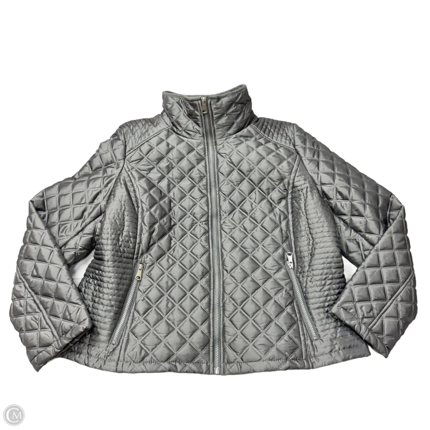 Jacket Puffer & Quilted By Marc New York In Grey, Size: Xxl