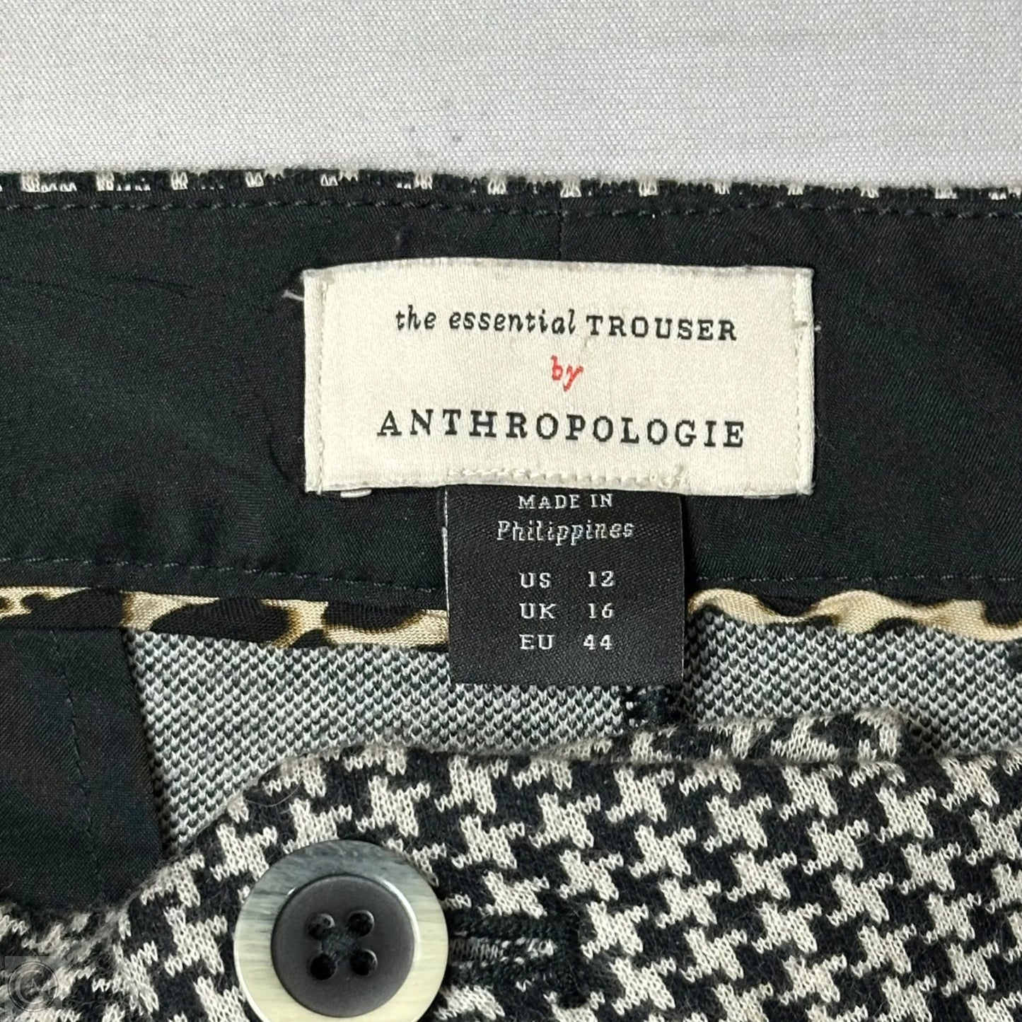 Pants Dress By Anthropologie In Black & White, Size: 12