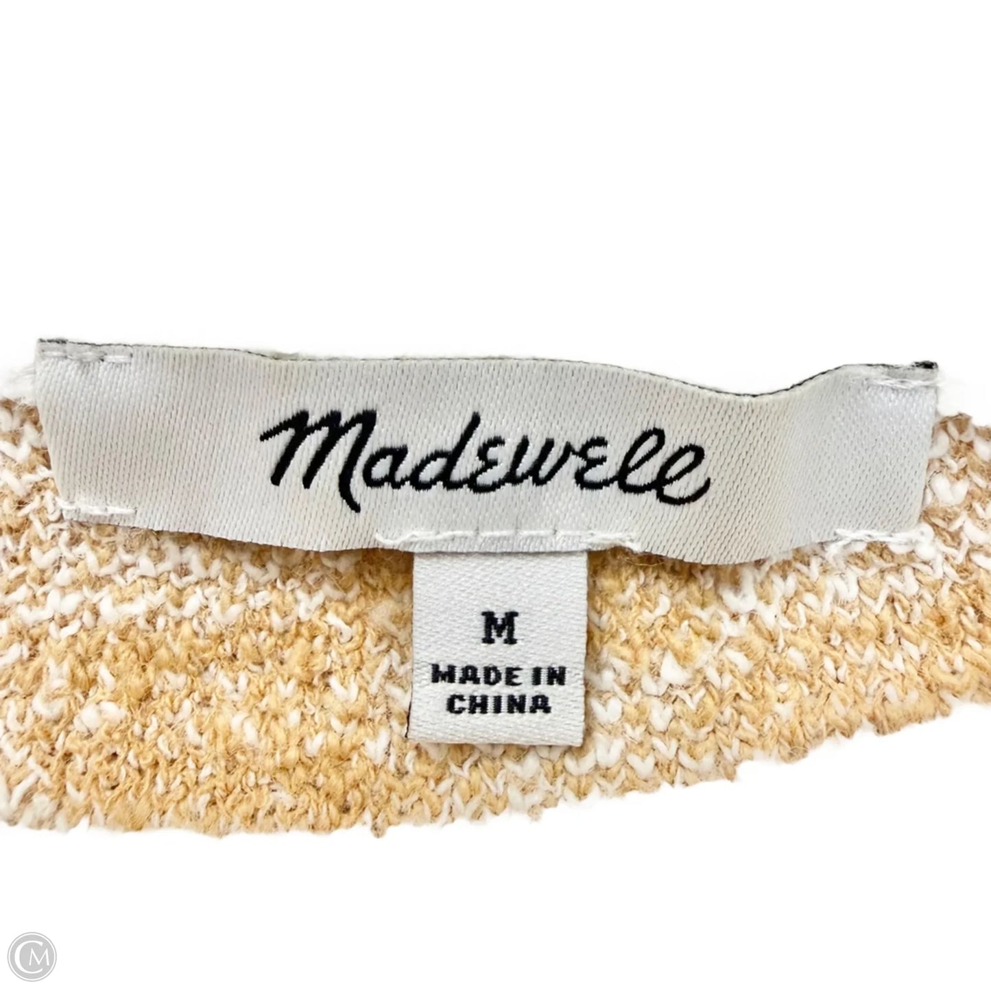 Sweater By Madewell In Brown & Cream, Size: M