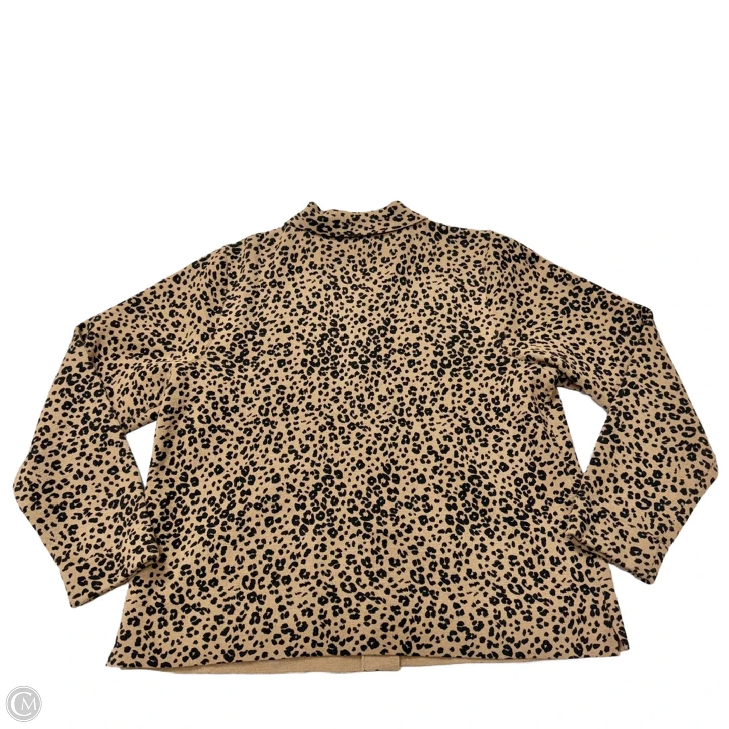 Sweater Cardigan By J. Jill In Animal Print, Size: Lp