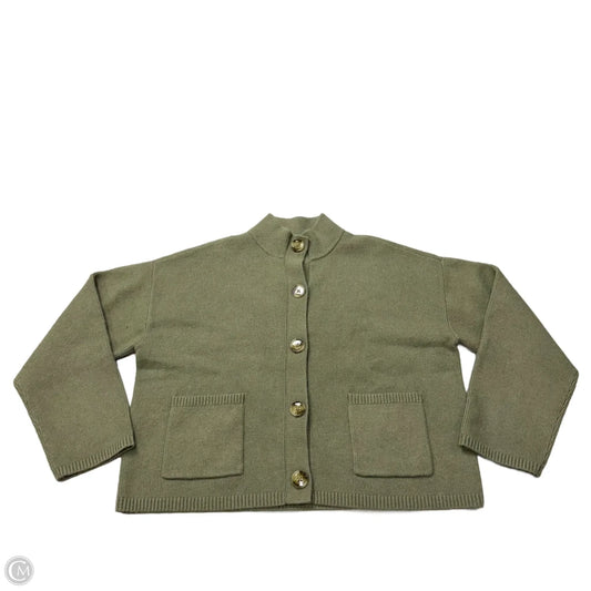 Sweater Cardigan By Loft In Green, Size: L