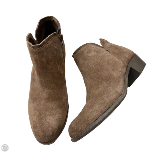 Boots Leather By Lucky Brand In Brown, Size: 8