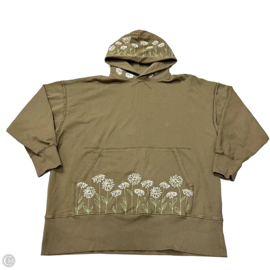 Sweatshirt Hoodie By Driftwood x Free People In Green, Size: L