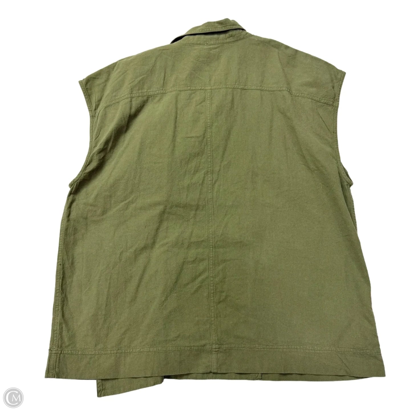 Jacket Shirt By Free People In Green, Size: L