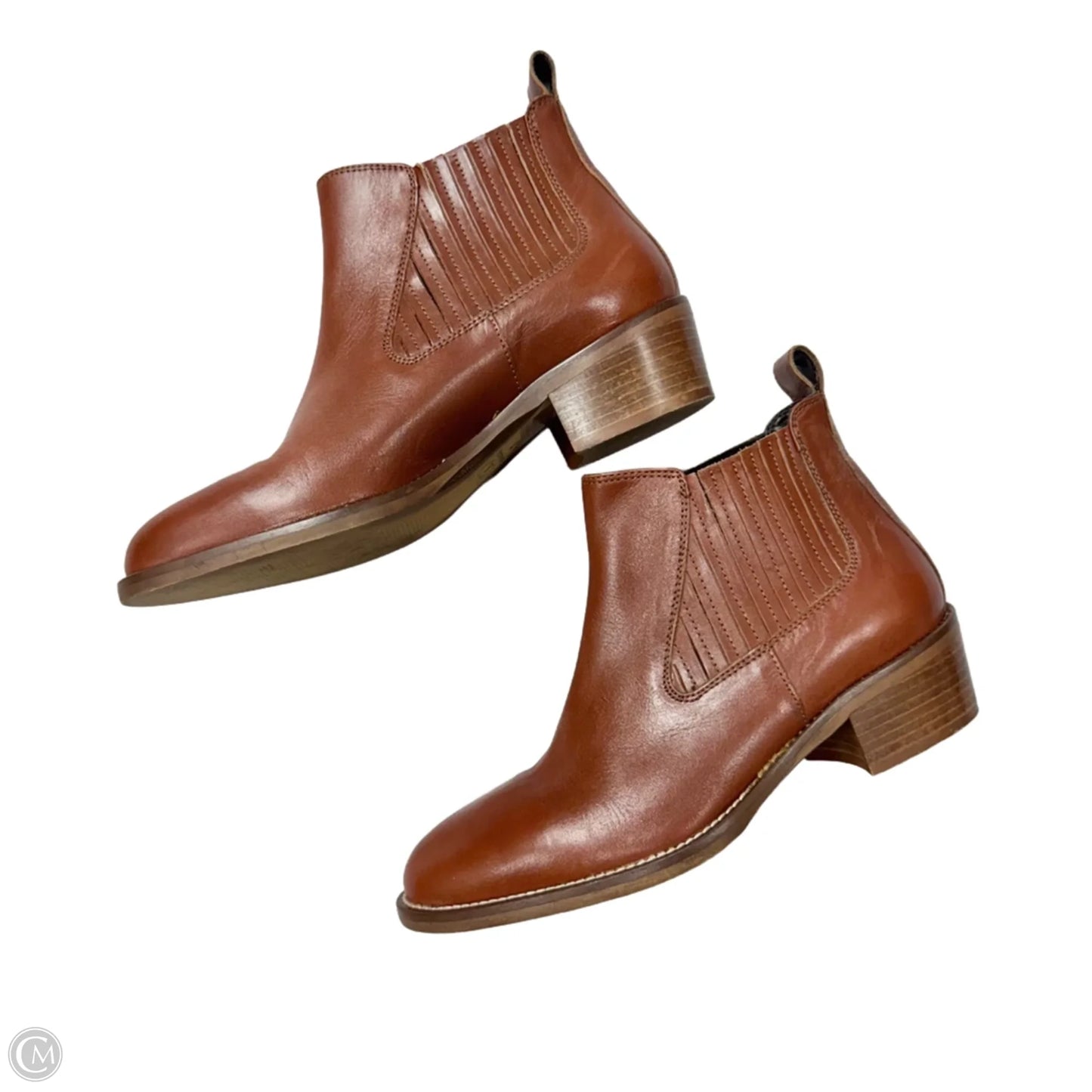 Boots Leather By Coach And Four In Brown, Size: 7